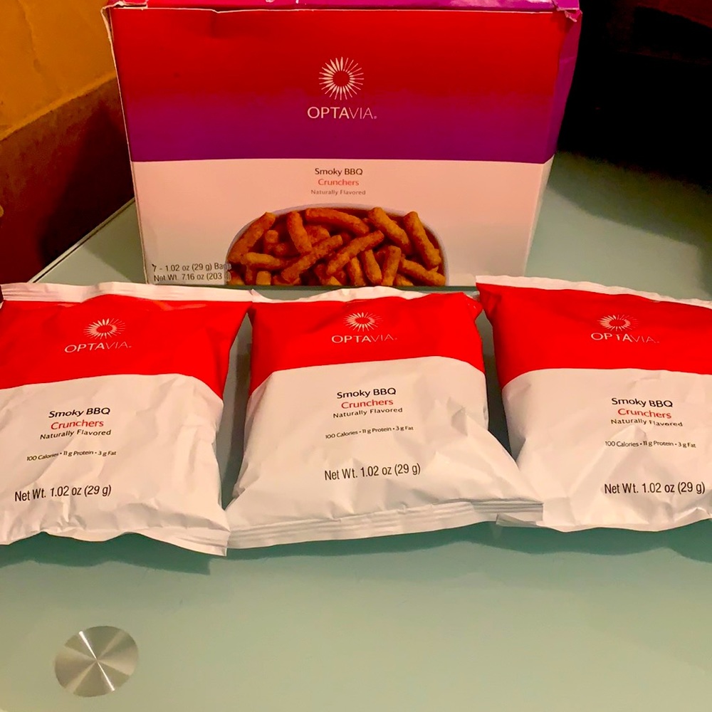 Optavia smoky BBQ crunches 3 bags